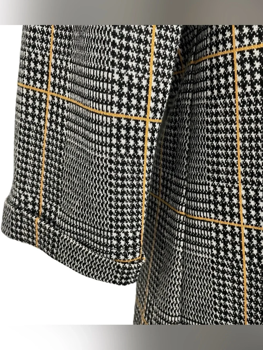 Tom Tailor Classic Houndstooth 1/2 Sleeve Funnel Neck Mini Dress EU 40/ US 8 - Picture 11 of 16